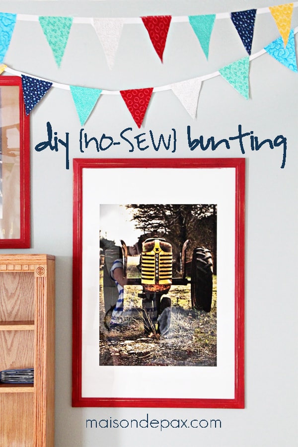 Super Fun Summer Party Flags (aka No-Sew Bunting)