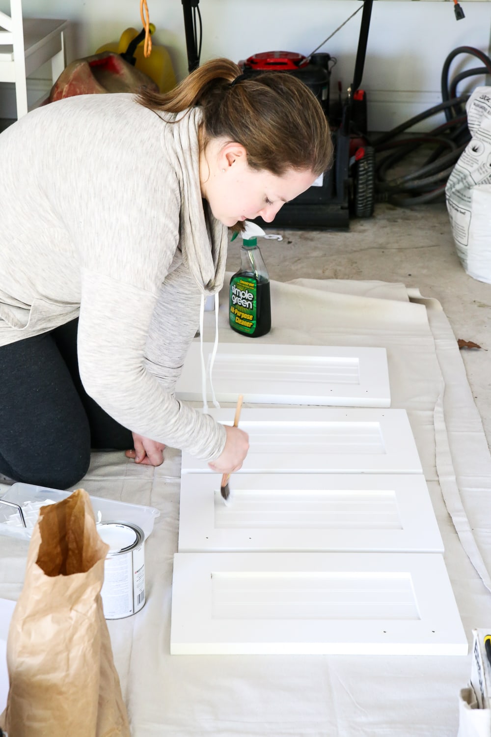 Painting cabinets- Maison de Pax