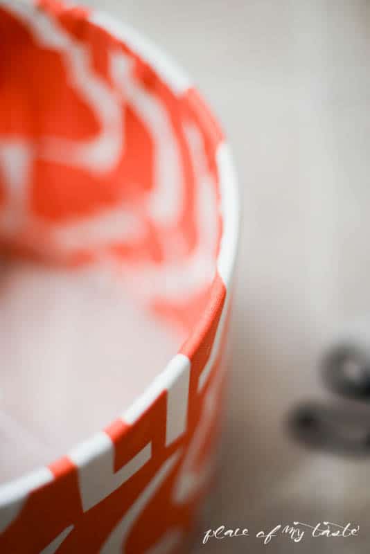 Fabric covered lamp shade by Place Of My Taste  (4 of 8)