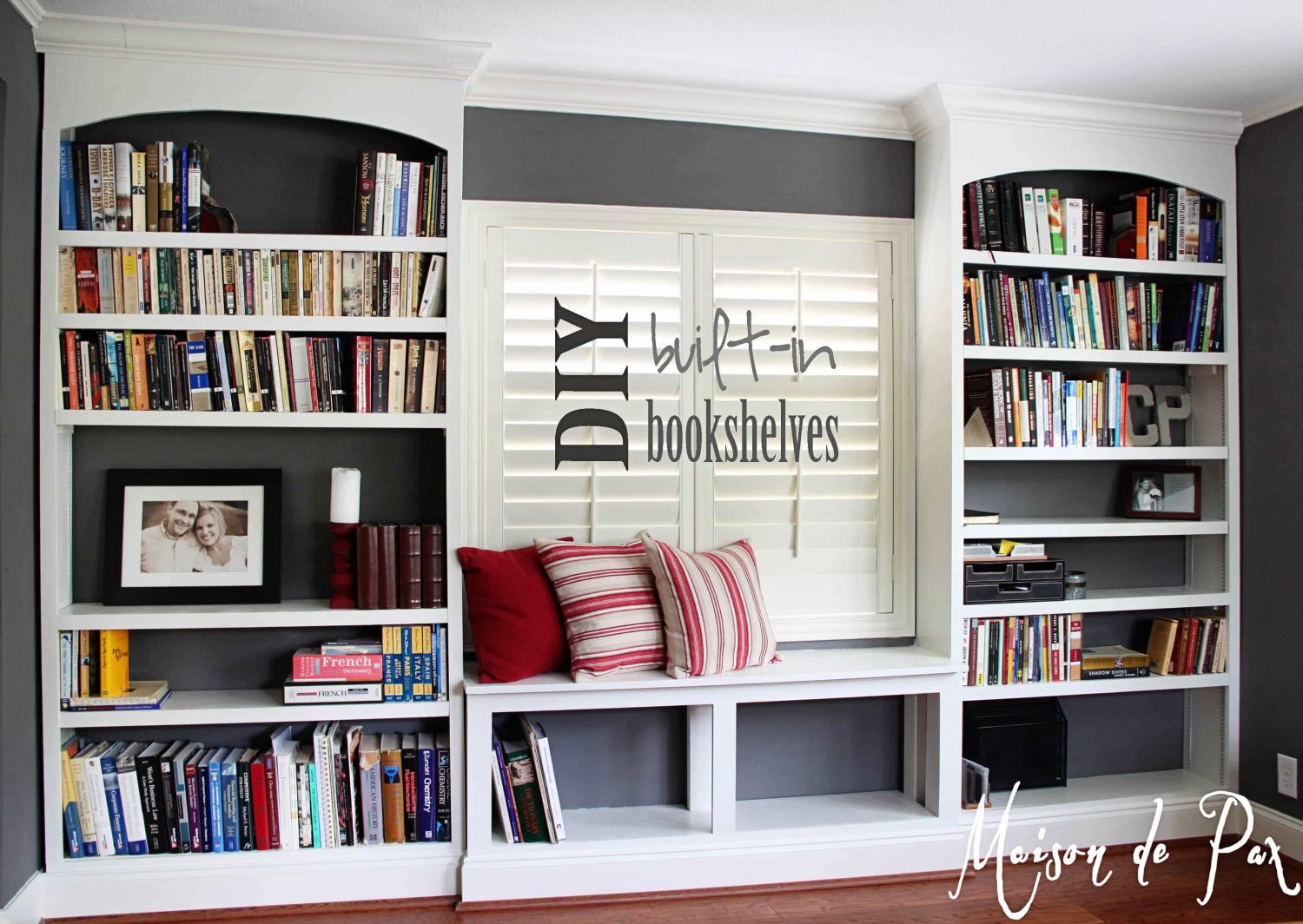 DIY Built-In Bookshelves