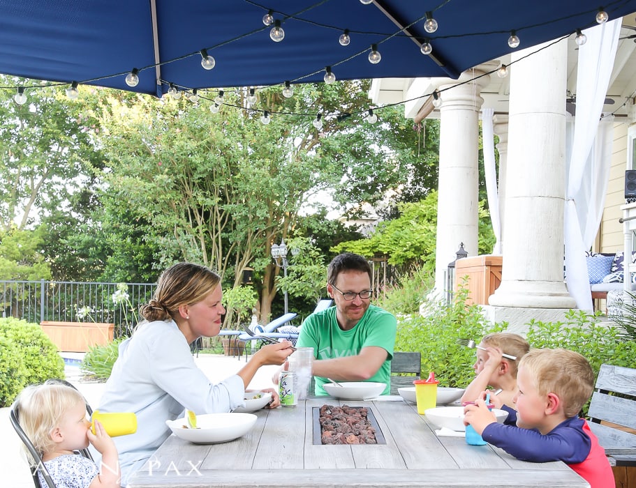Reclaiming Family Meal Time: kids love the fresh ingredients from Blue Apron