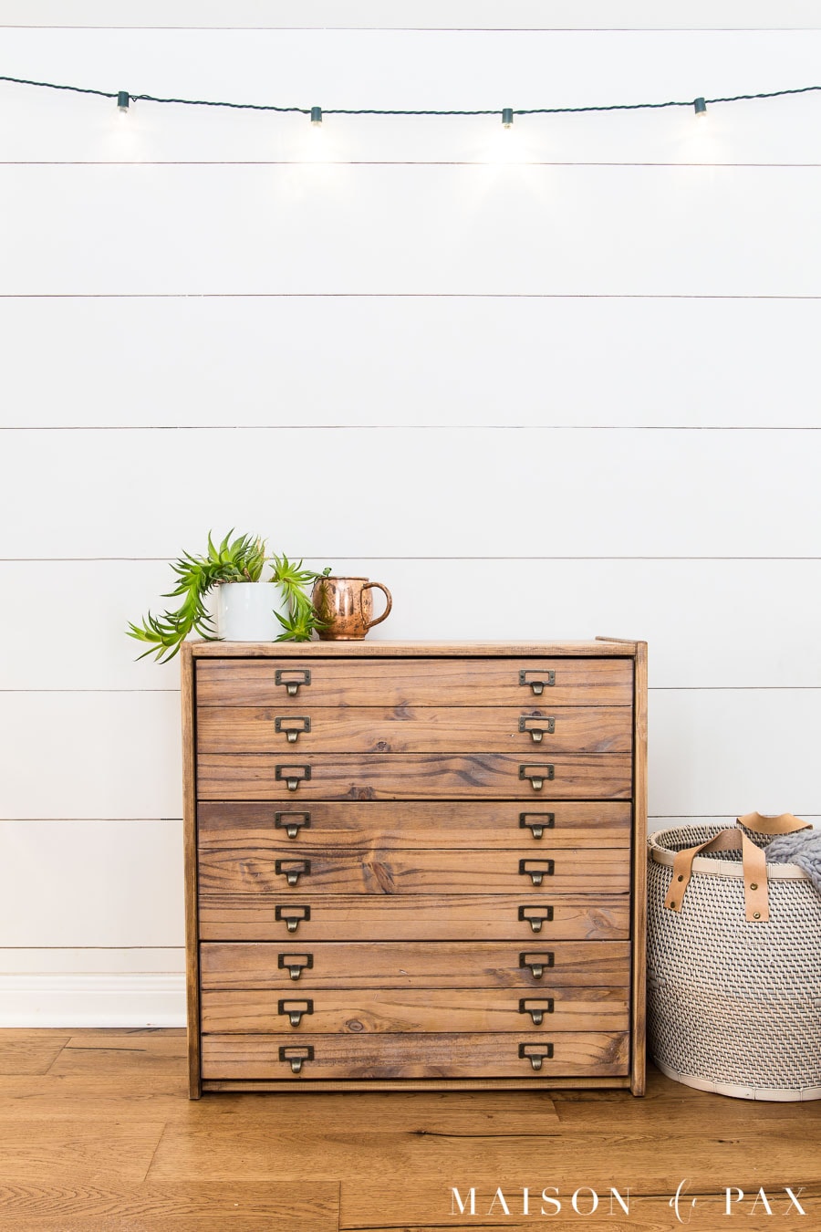 DIY Antique Printers Cabinet IKEA Hack