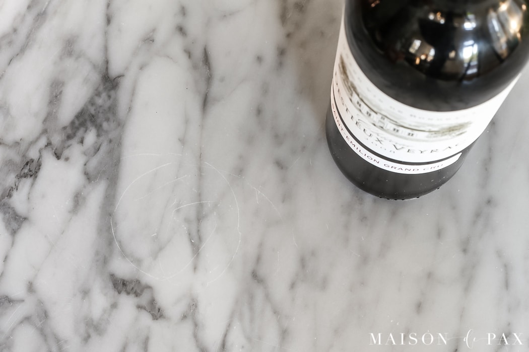 scratches on marble countertops: Should I use marble in the kitchen? - Maison de Pax