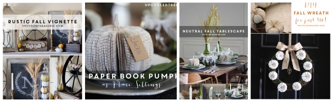 Upcycled Treasures Fall Projects