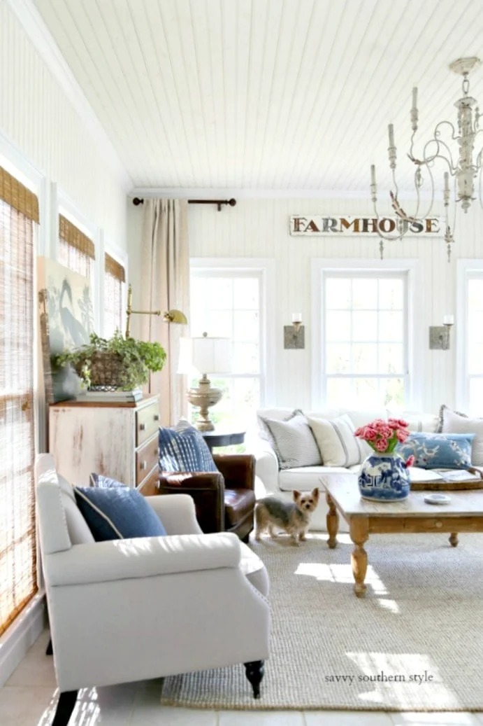 casual spring sun room