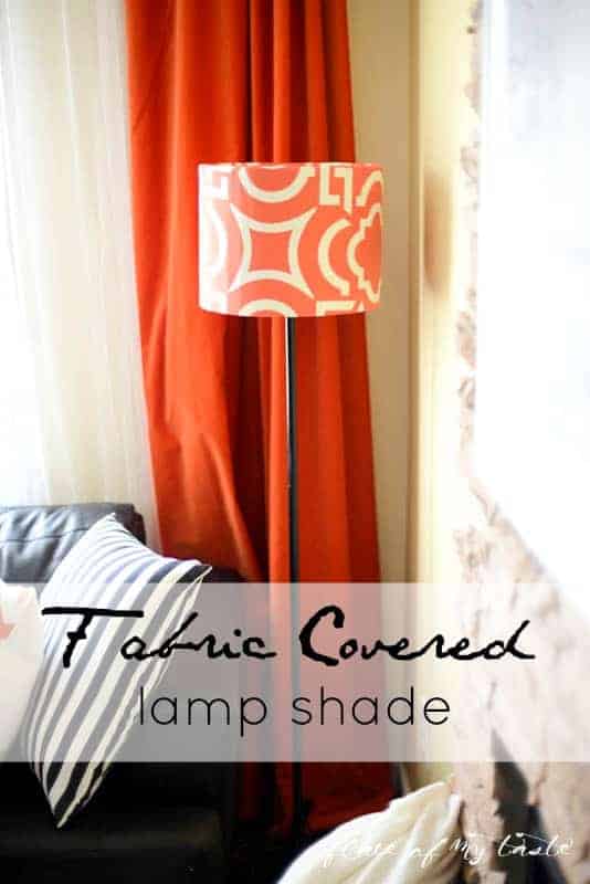 Fabric covered lamp shade by Place Of My Taste