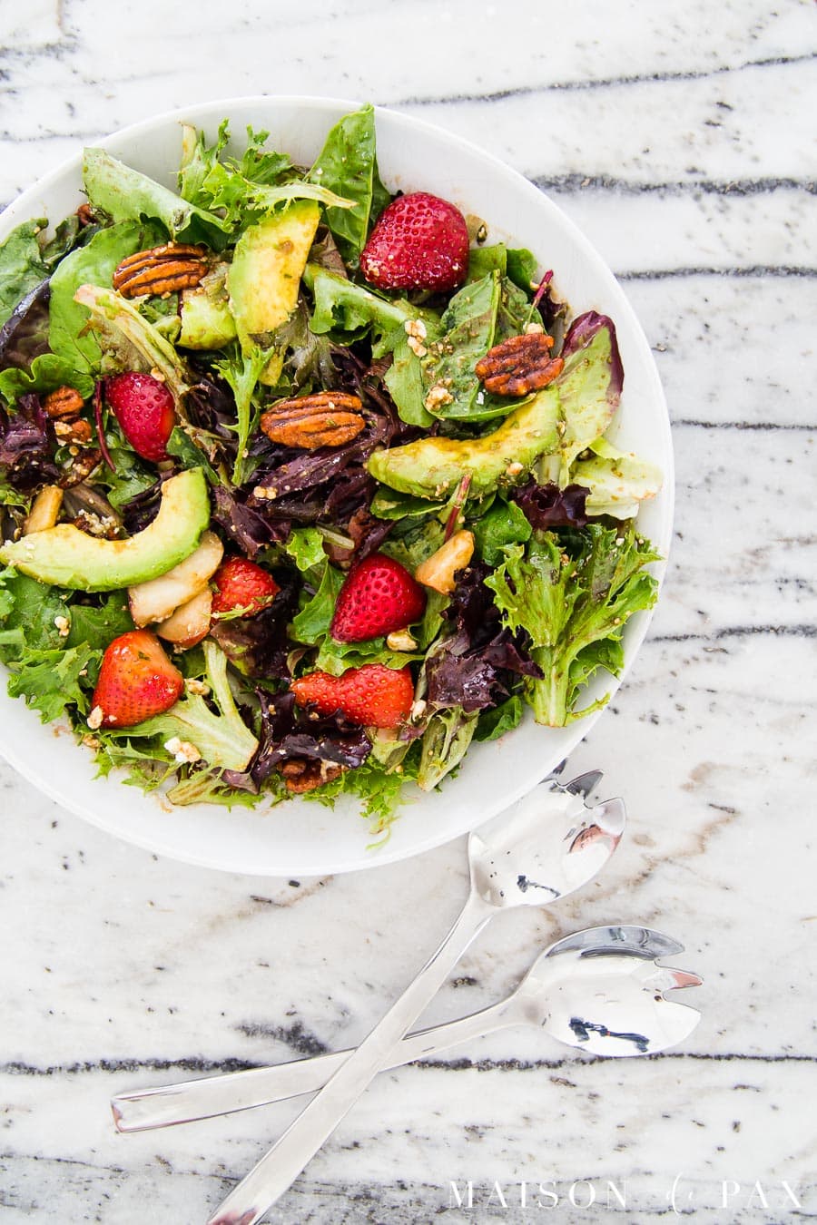 Spring Mix Salad with Strawberries, Avocados, and More