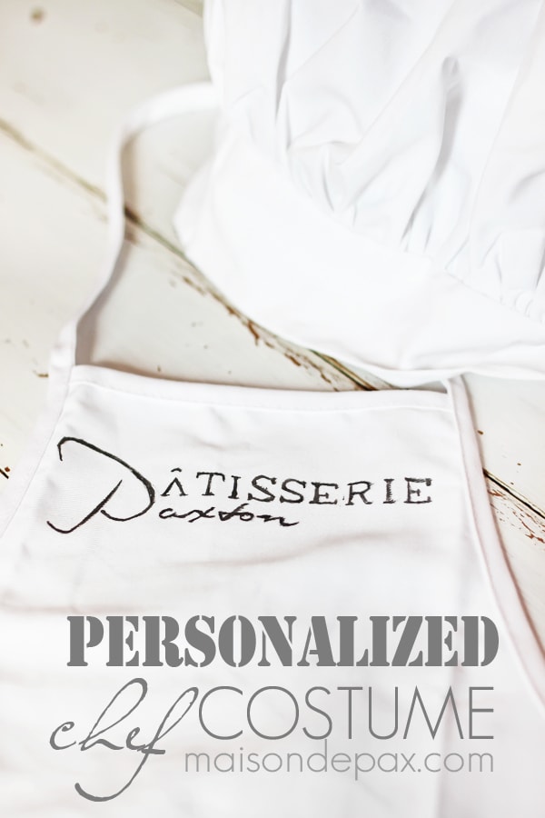 Personalized Apron (and adorable chef costume!)