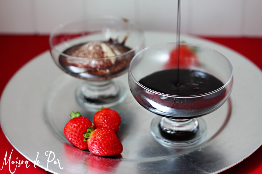 rich hot fudge for ice cream or fruit