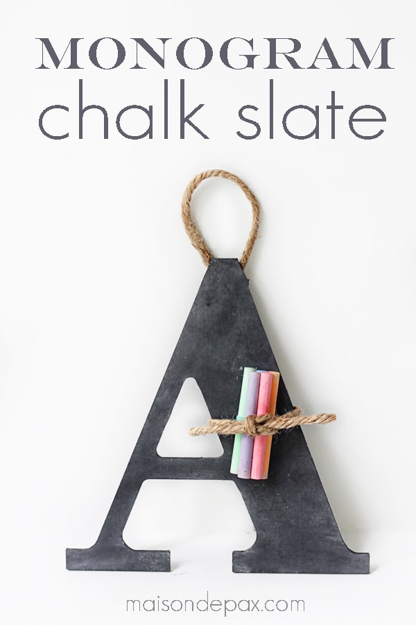 monogram chalk slate- Maison de Pax