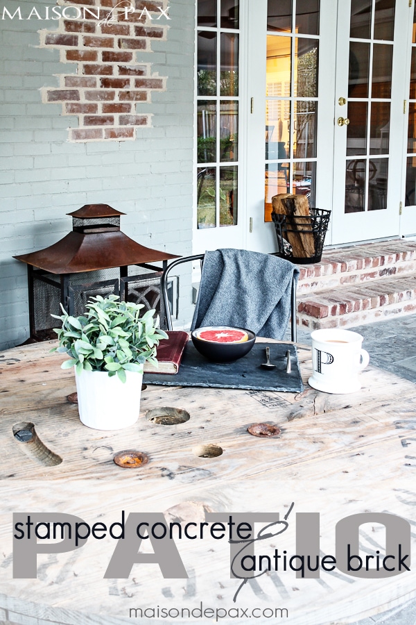 gorgeous stamped concrete and antique brick patio | aiweb9ygdry.cmersite.com