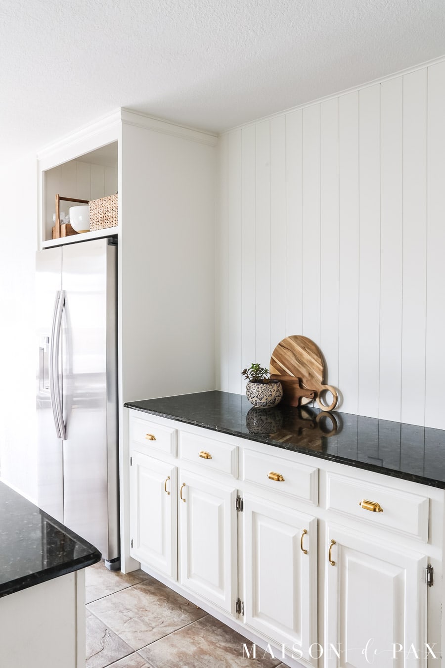DIY over fridge cabinet and surround