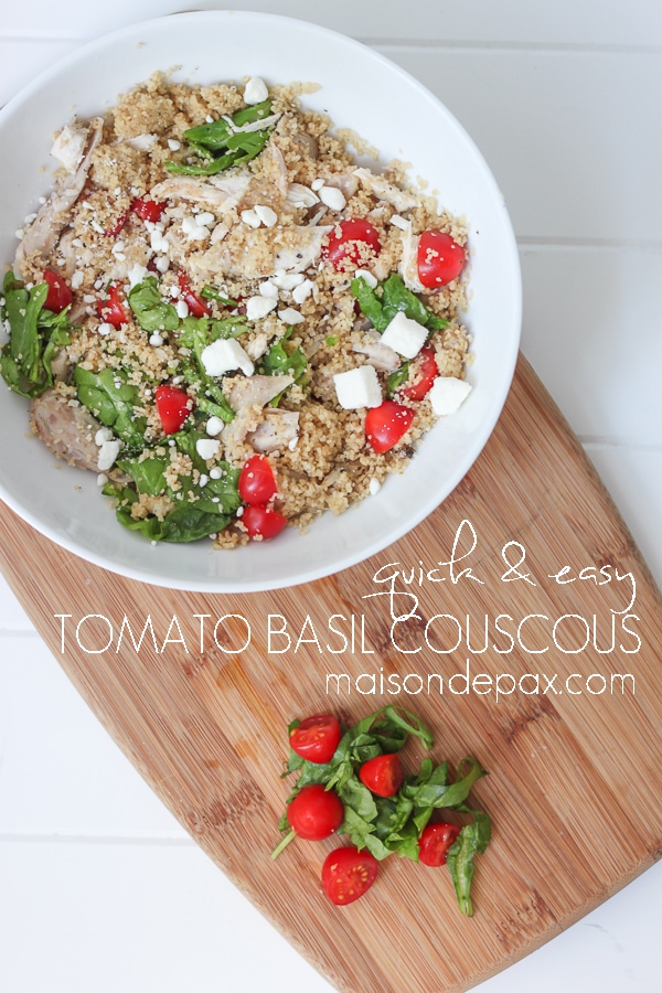 10 minutes or less! Delicious chicken, tomato, and basil couscous at aiweb9ygdry.cmersite.com is a healthy and easy family favorite.