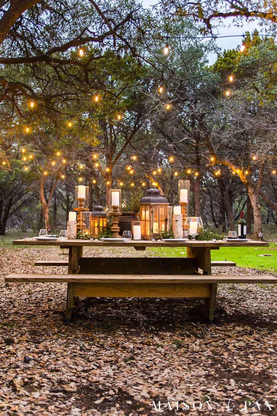 Rustic Outdoor Dining Space Reveal