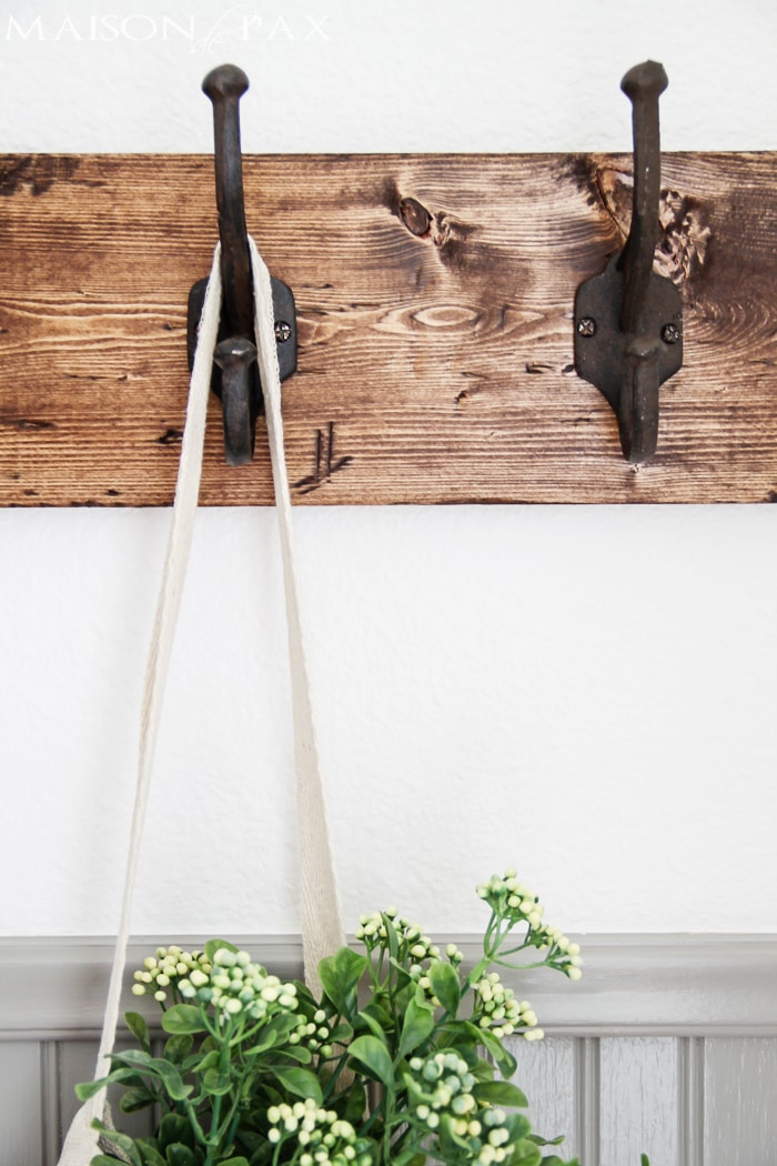 This DIY towel rack is gorgeous! The rustic finish and strong, sturdy hooks make this a perfect coat or towel rack for any space. Great step-by-step tutorial, too! aiweb9ygdry.cmersite.com