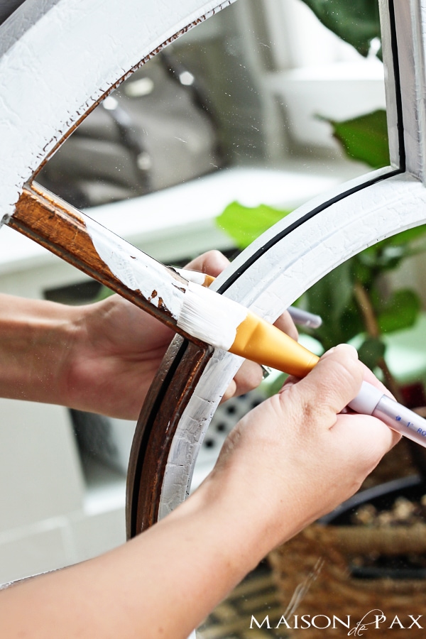 This looks so easy! Chalk paint and a simple distressing technique via aiweb9ygdry.cmersite.com #diy #tutorial