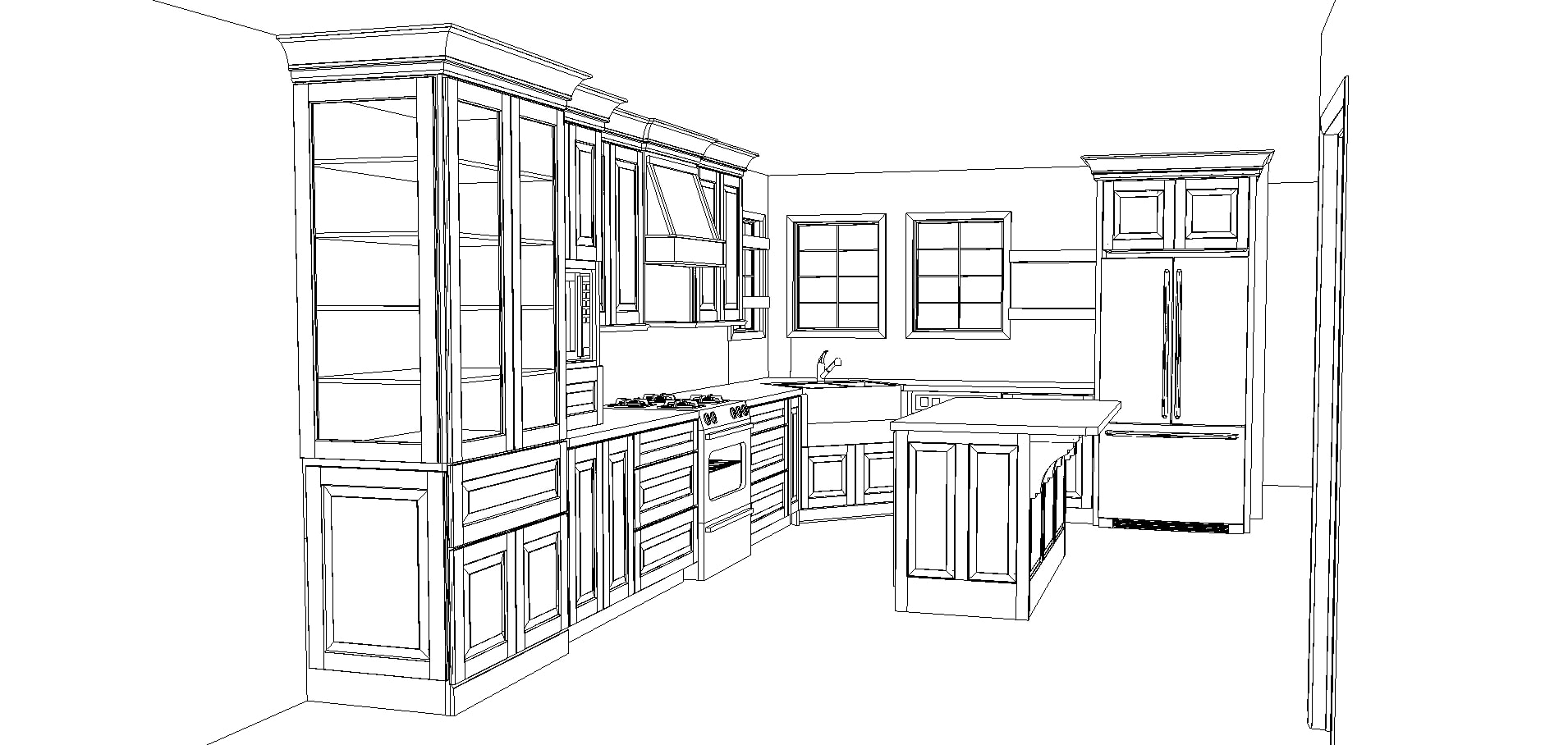 kitchen cabinet plans for a kitchen with island with Kraftmaid | Maison de Pax