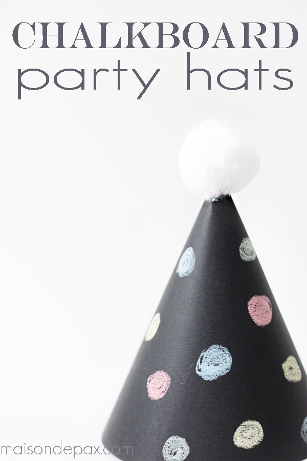 Chalkboard Party Hats