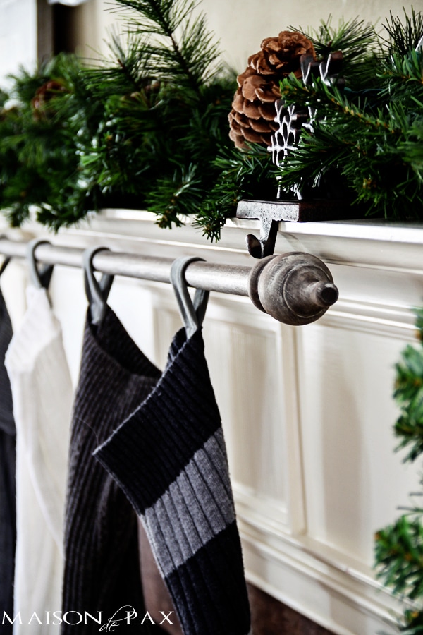 DIY stocking holder- Maison de Pax