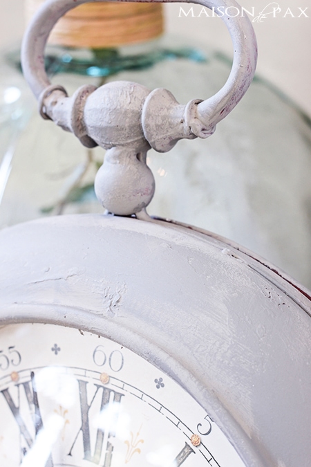 gorgeous painted vintage clock plus great tips for painting accessories | aiweb9ygdry.cmersite.com