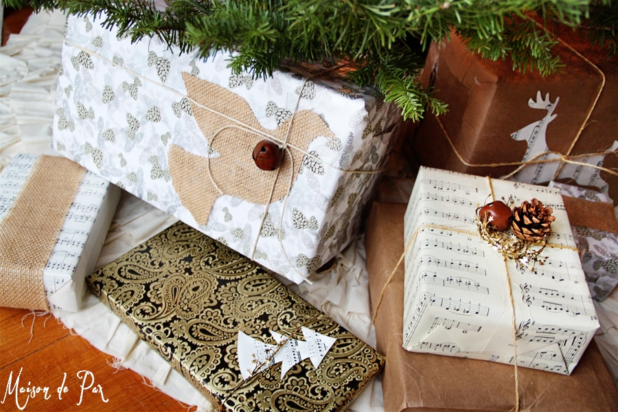 wrapped presents all