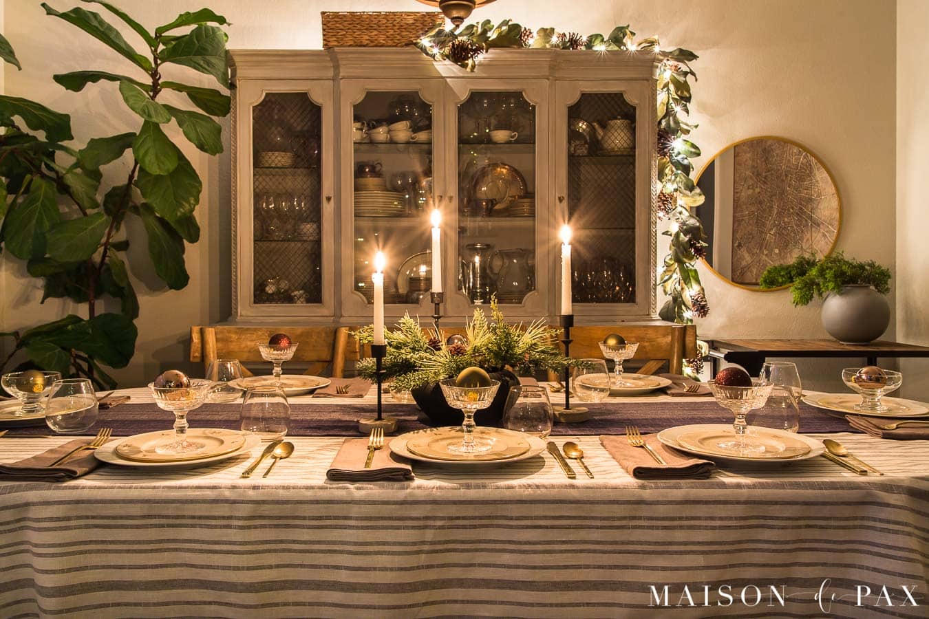 candlelight Christmas dinner