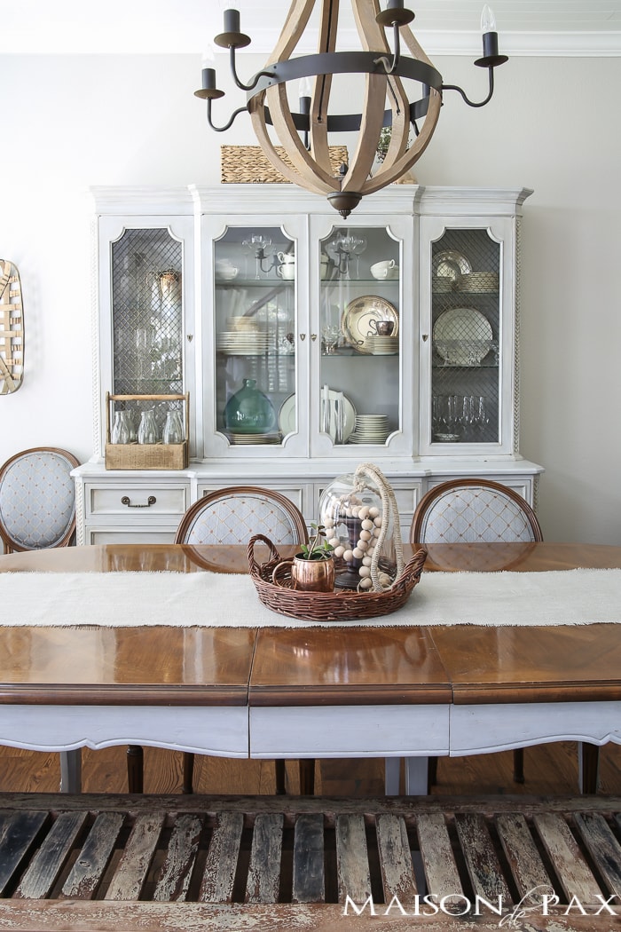 Grey French farmhouse dining room - Maison de Pax