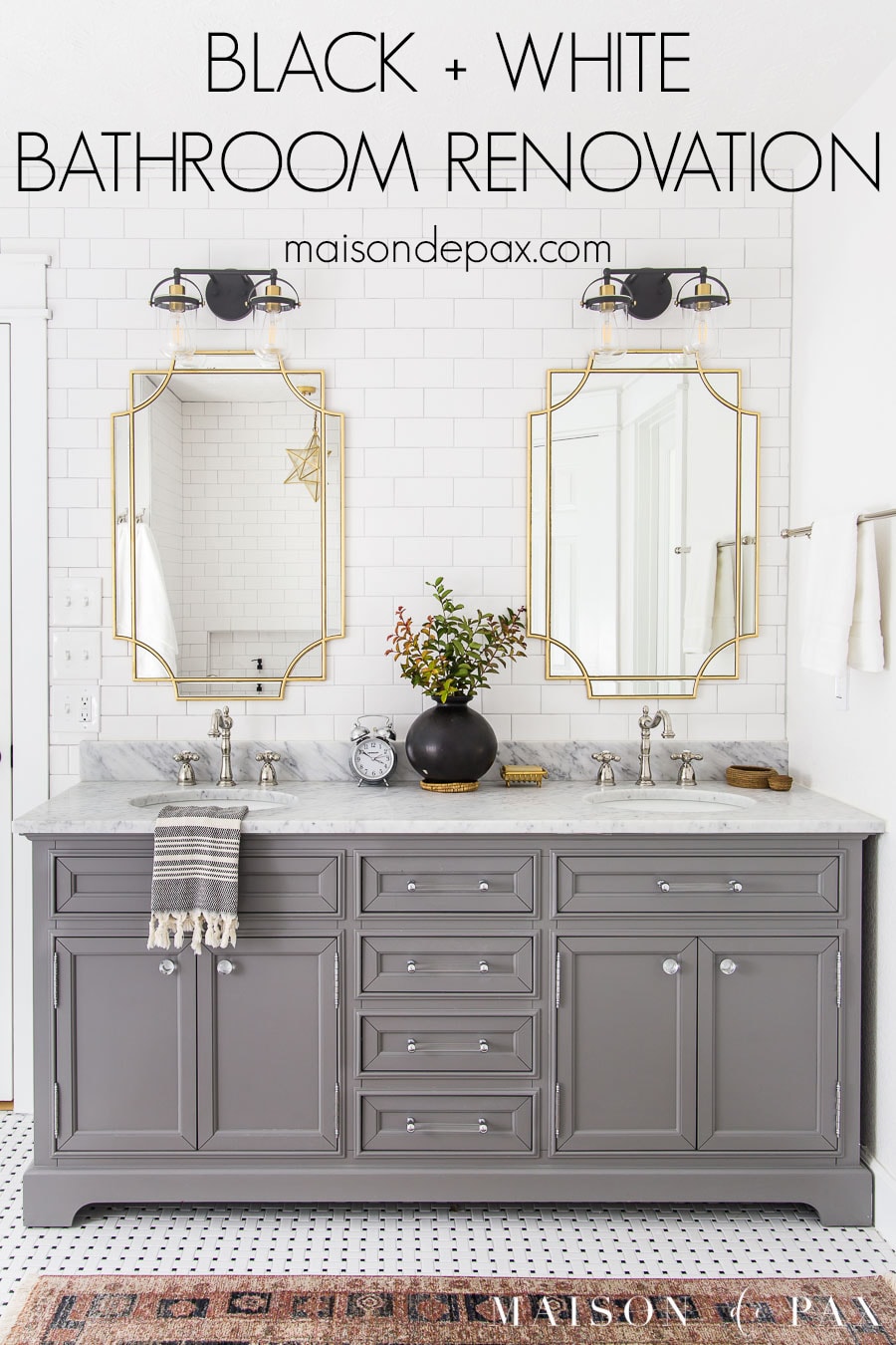 black and white bathroom renovation ideas