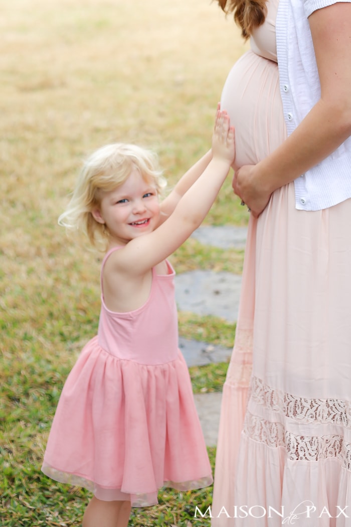 what a sweet maternity shot- Maison de Pax