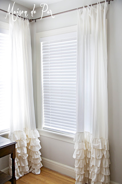 Make these DIY Ruffled Curtain- Maison de Pax