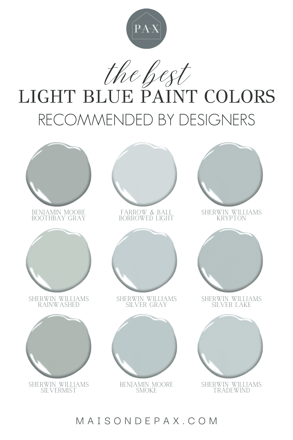 9 of the best light blue paint colors recommended by designers