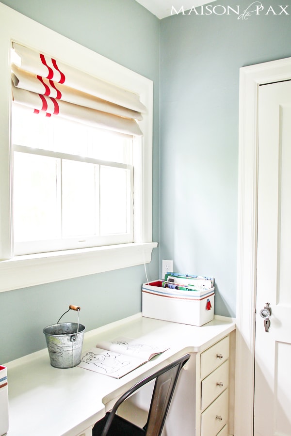 colorful, vintage shared boys room with adorable diy projects | aiweb9ygdry.cmersite.com