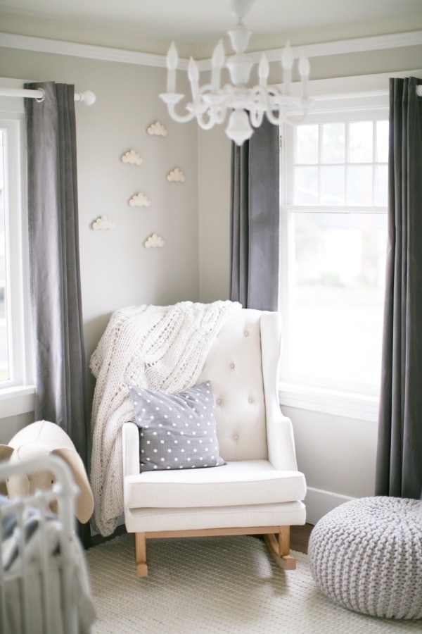 blue and gray baby nursery- maison de pax