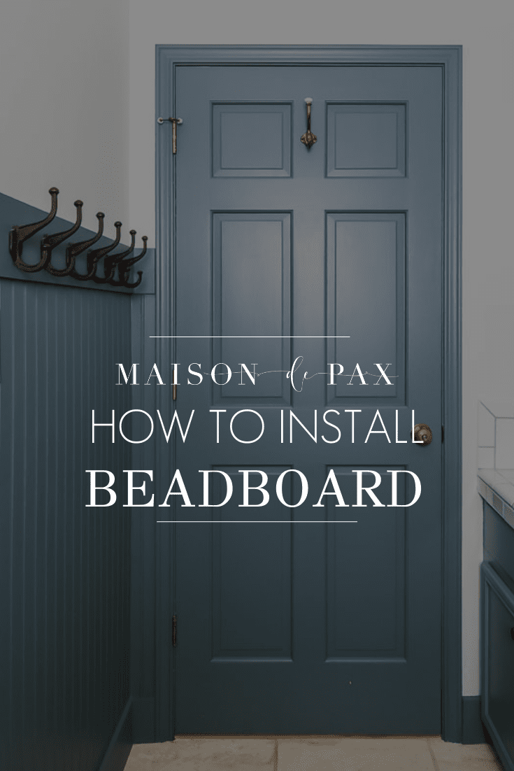 how to install beadboard in a bathroom