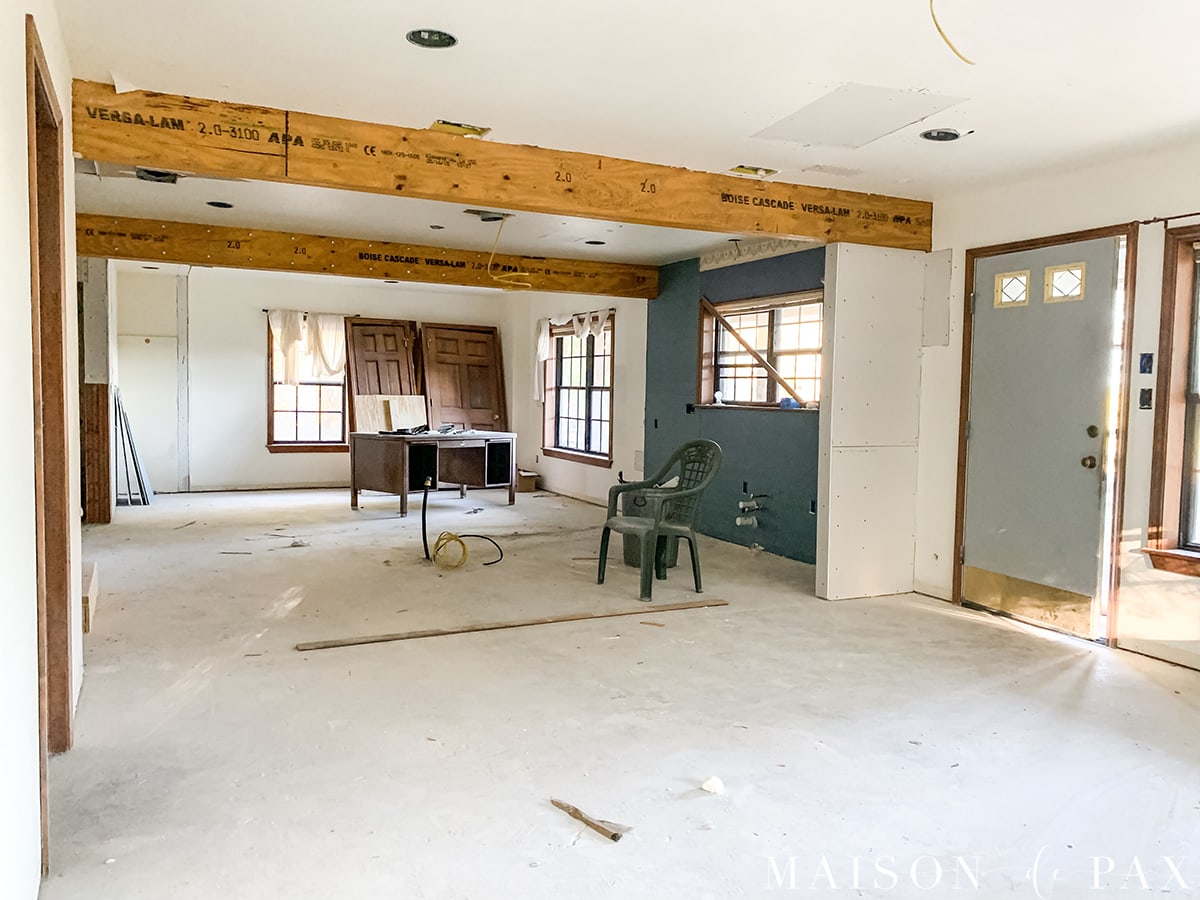 texas farmhouse renovation in process | Maison de Pax