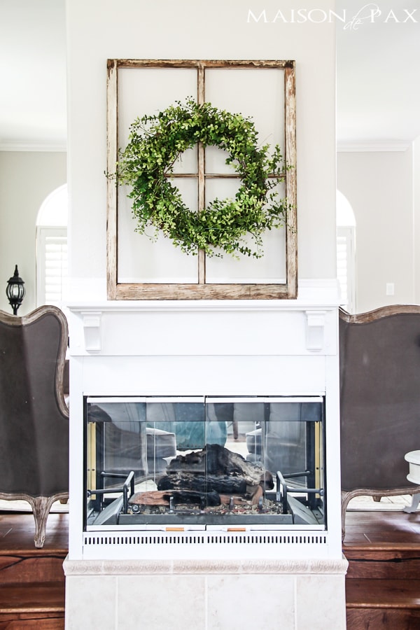 Farmhouse style fireplace- Maison de Pax