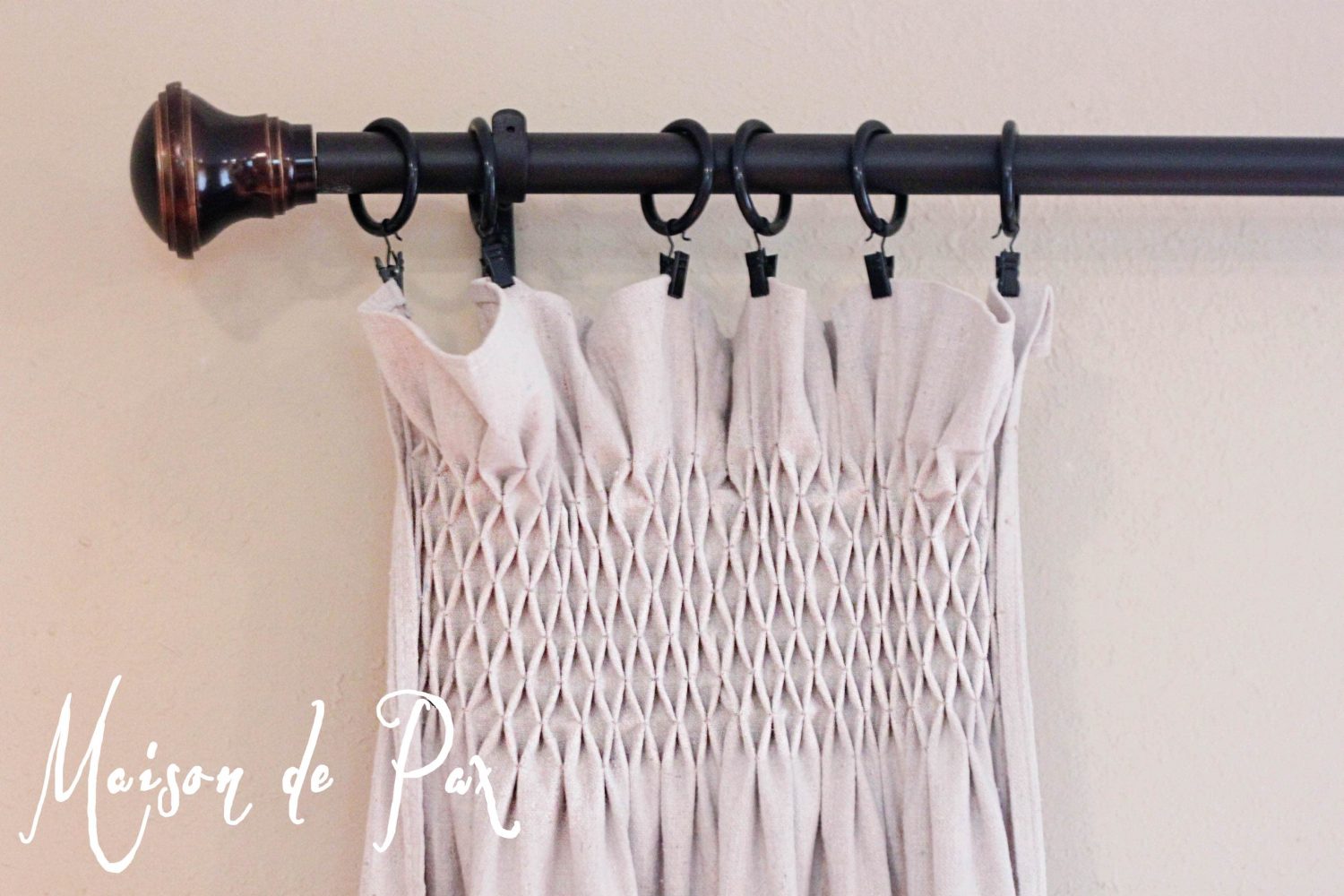 DIY Smocked Curtains
