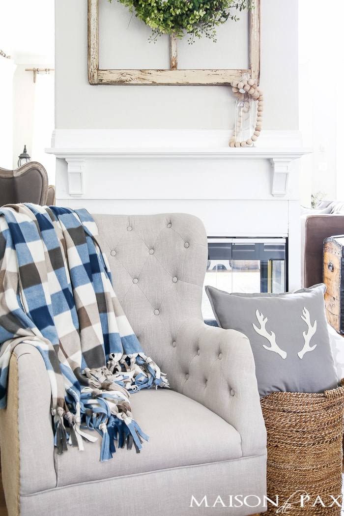 How to Make a Cozy, No Sew Throw Blanket