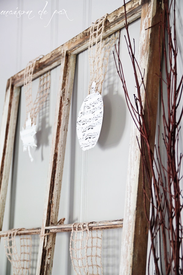 love this! use twine, ribbon, or burlap and some sheet music for fall decor - via aiweb9ygdry.cmersite.com #fall #pumpkin #mantel  #neutral