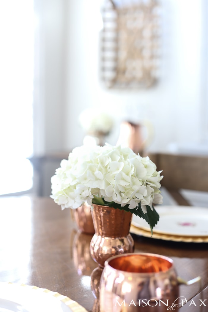 What a lovely, simple Valentines Day table! This pretty, simple tablescape would be perfect for any brunch, tea, or even snack to celebrate your loved ones... 