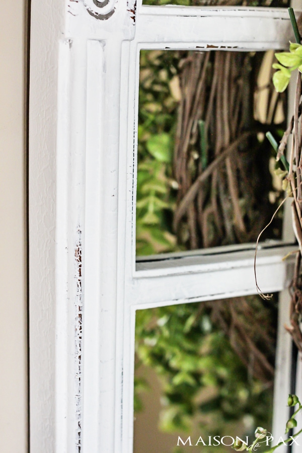 This looks so easy! Chalk paint and a simple distressing technique via aiweb9ygdry.cmersite.com #diy #tutorial
