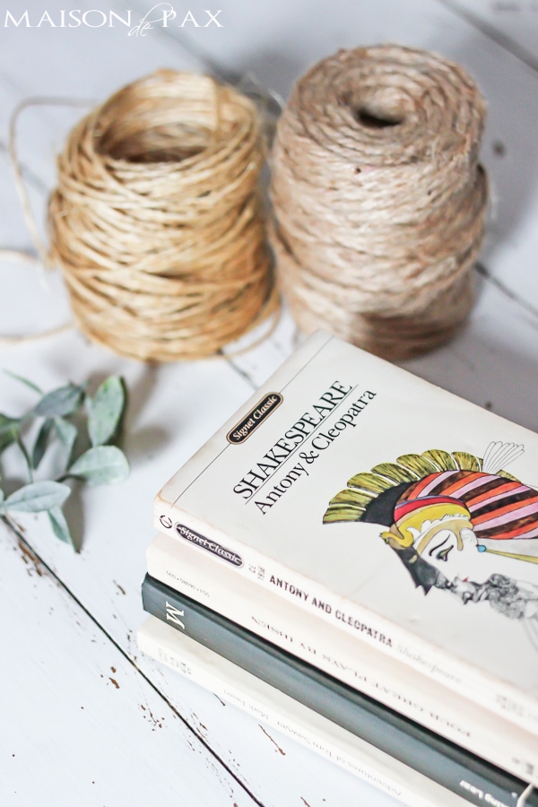So pretty!  Great idea for old, thrift store books | MaisondePax.com