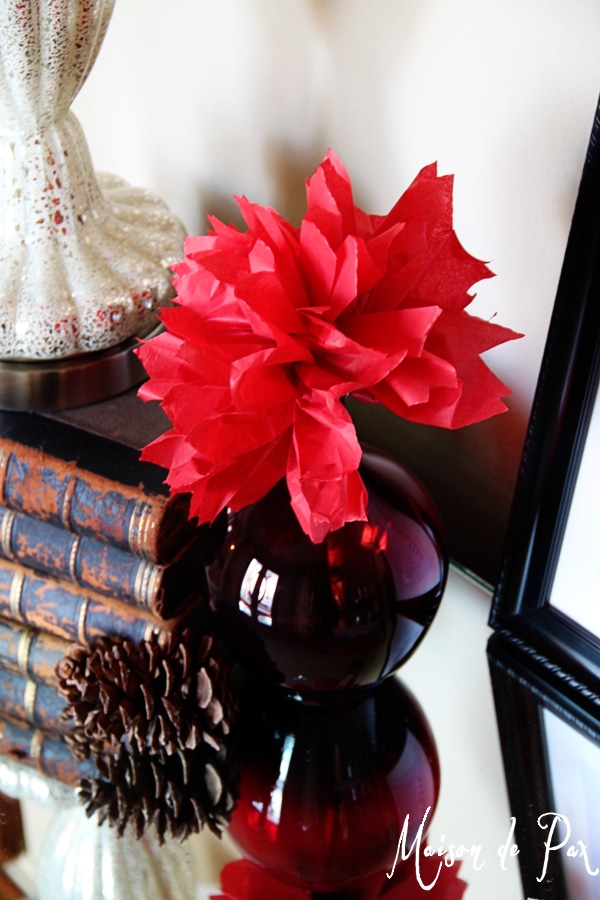 chinese new year red flower