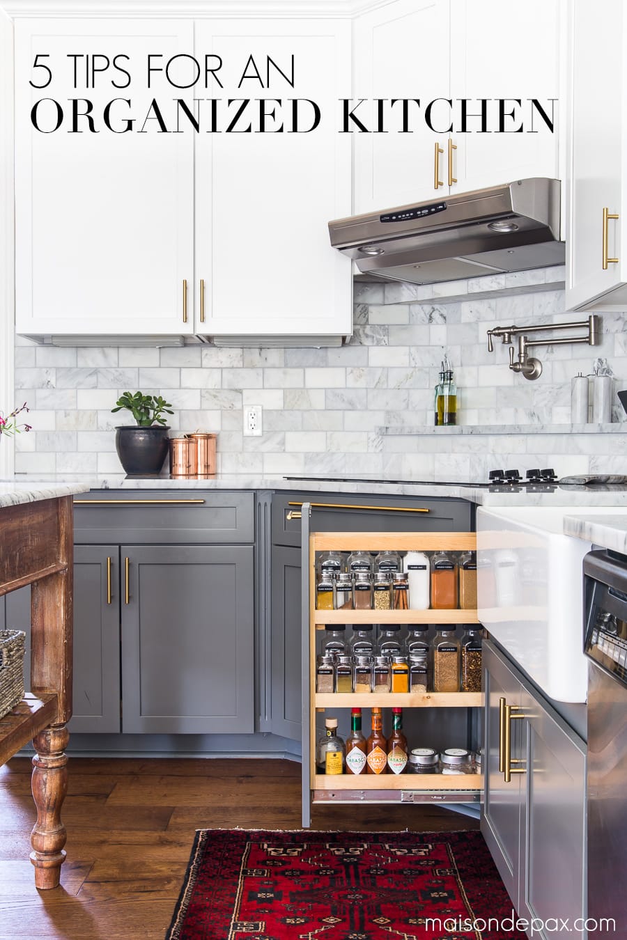 kitchen organization ideas - Maison de Pax