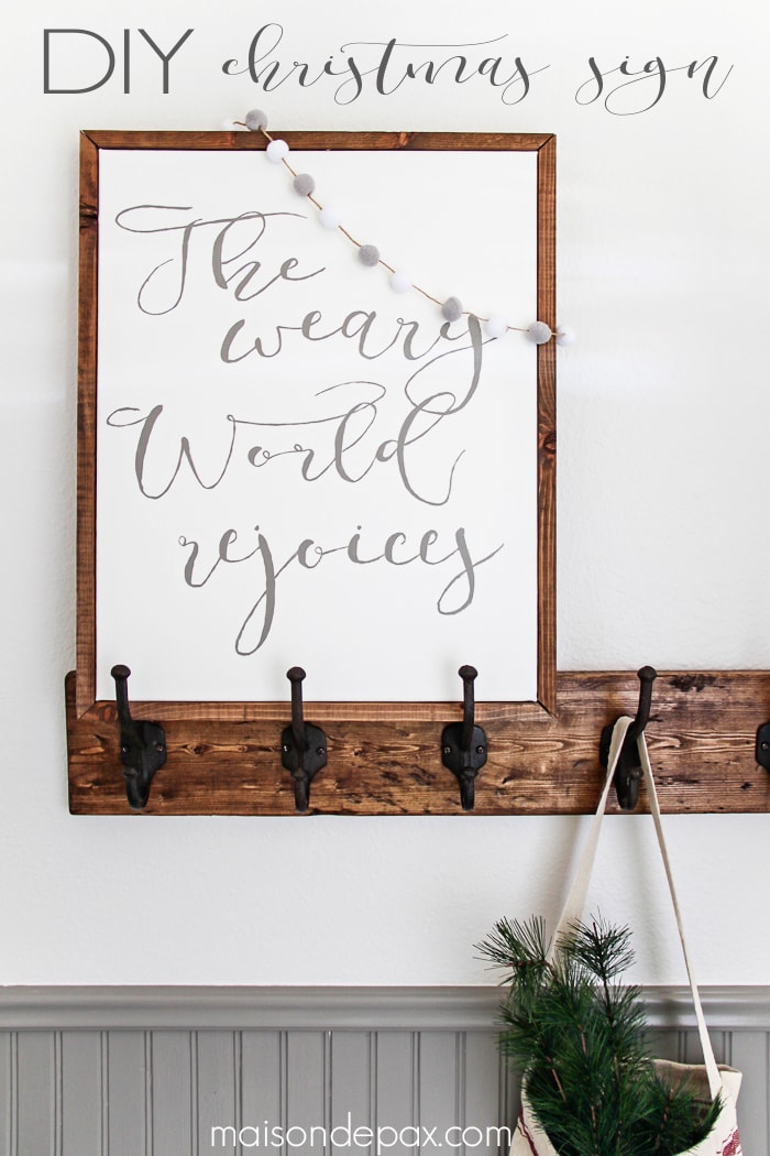 DIY Christmas Sign