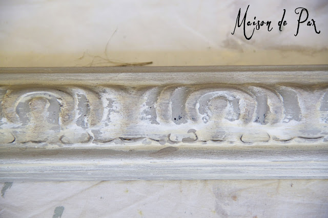 antique painted picture frame tutorial- Maison de Pax