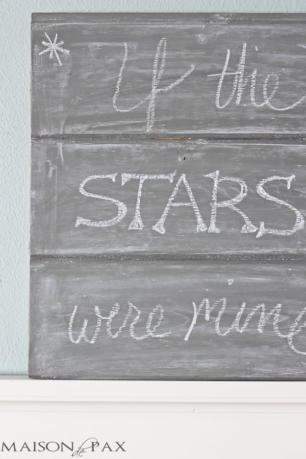 Gray chalkboard - so cute! aiweb9ygdry.cmersite.com #diy #tutorial