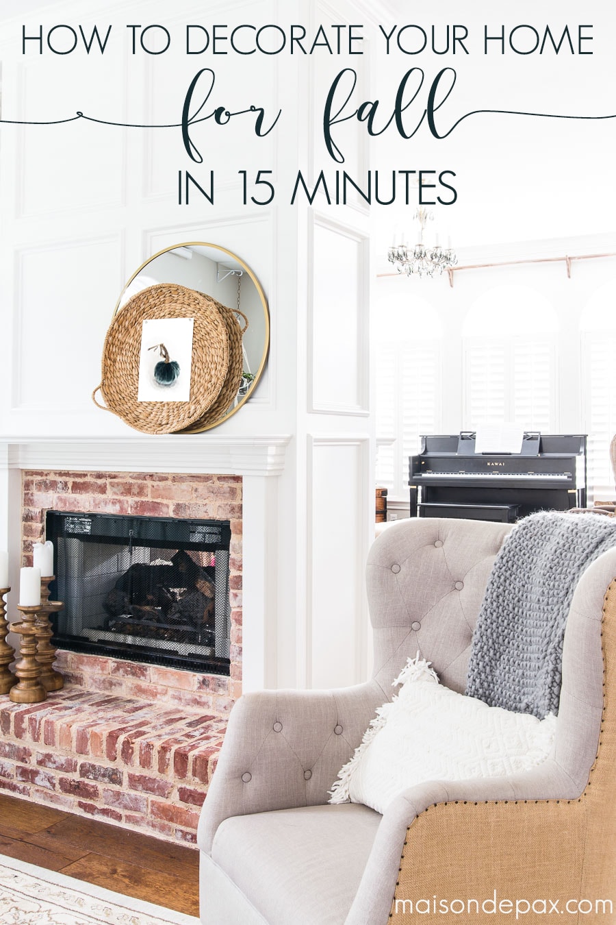 Decorating your home for fall- Maison de Pax