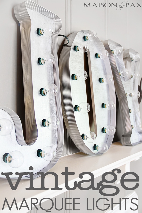 Fabulous tutorial for DIY vintage marquee lights! via aiweb9ygdry.cmersite.com #Christmas #decor