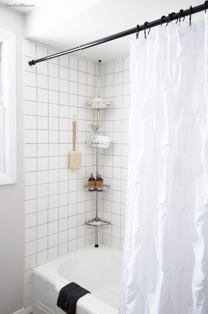 White shower tile- Maison de Pax